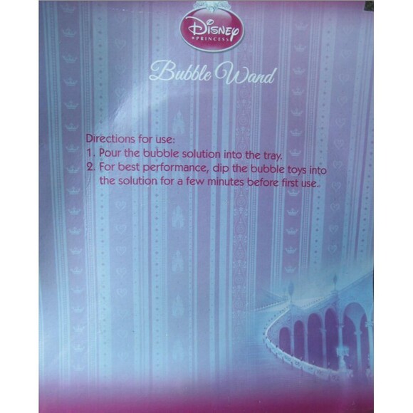NEW by DISNEY PRINCESS BUBBLE WAND TOY (AGES 3+) - Picture 6 of 8